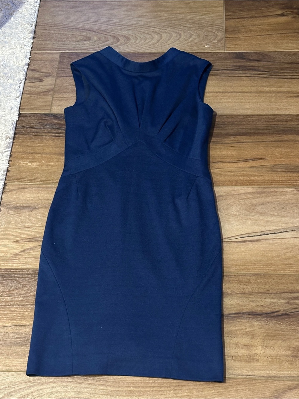 Zac Posen navy fitted pencil dress